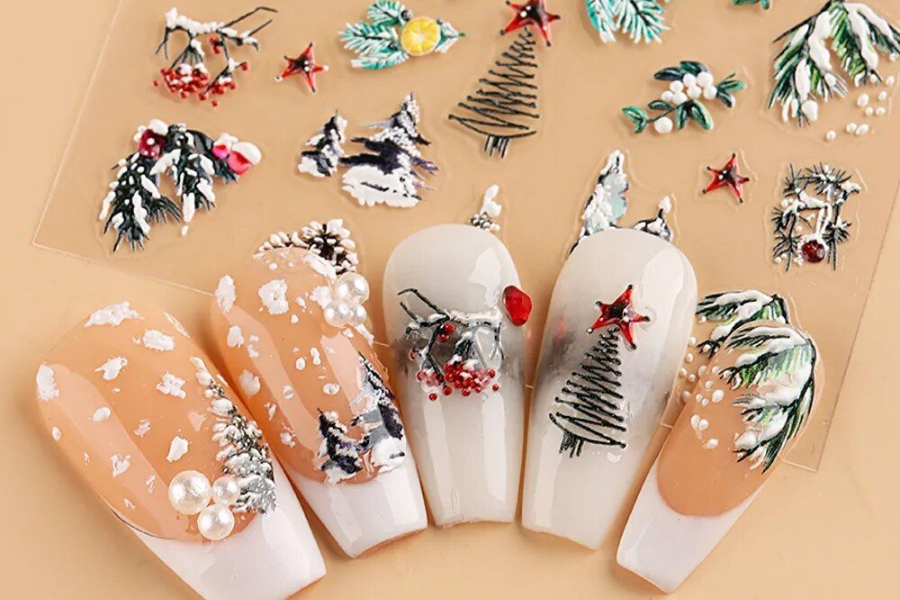 xmas nail designs