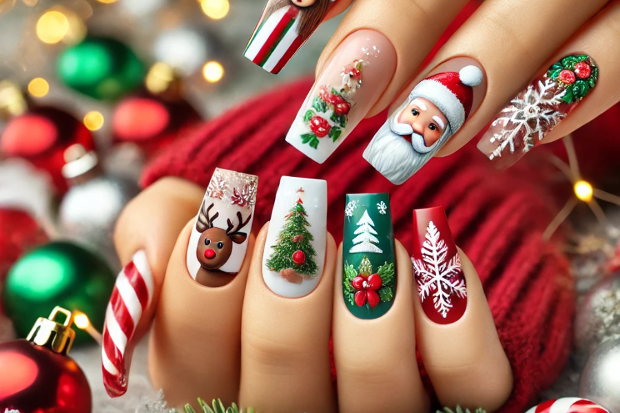 christmas nail designs